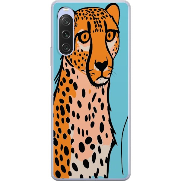 Sony Xperia 10 V Gennemsigtig cover Overrasket Leopard