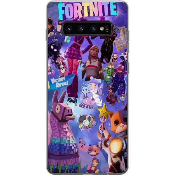 Samsung Galaxy S10 Läpinäkyvä kuori Fortnite