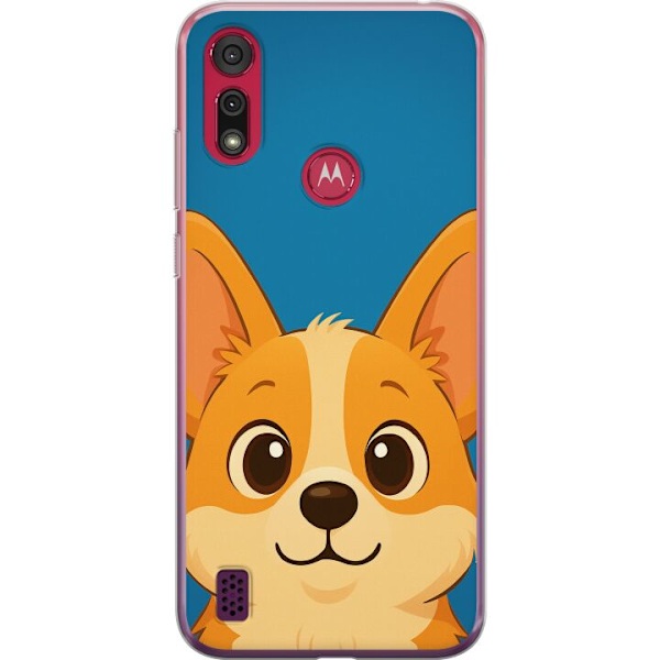 Motorola Moto E6s (2020) Gjennomsiktig deksel Hello Corgi