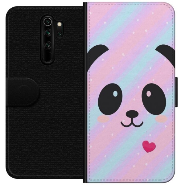 Xiaomi Redmi Note 8 Pro  Lompakkokotelo Sateenkaari Panda