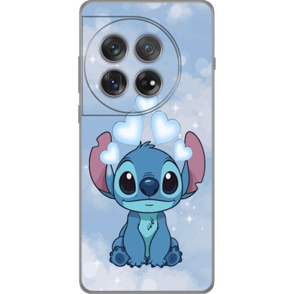 OnePlus 12 Genomskinligt Skal Stitch Hoppande Glädje – Rolig Design för Present