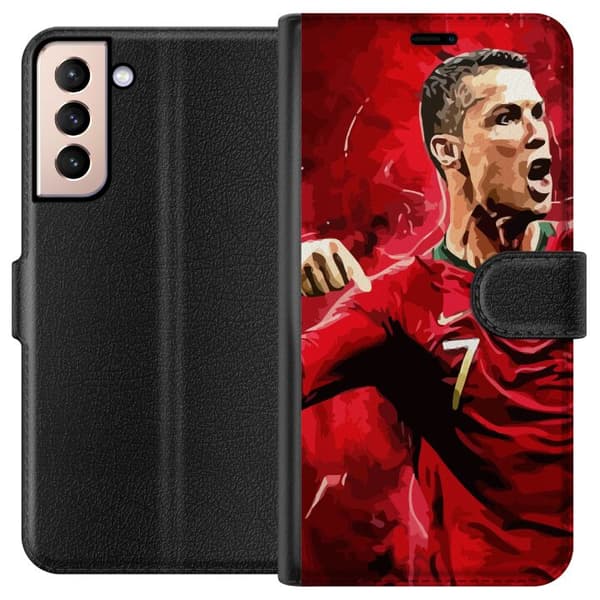 Kompatibelt Plånboksfodral till Samsung Galaxy S21 Ronaldo