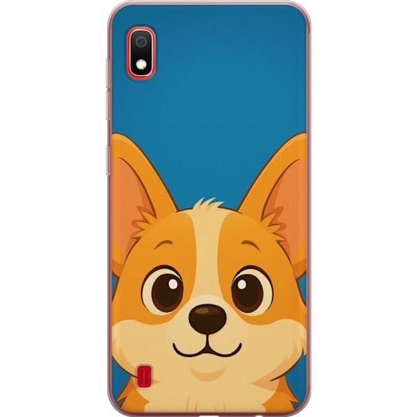 Samsung Galaxy A10 Genomskinligt Skal Hello Corgi