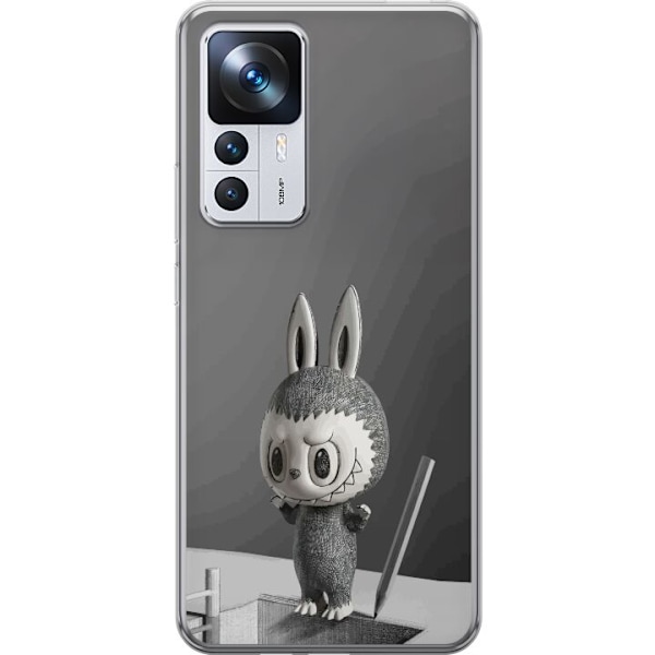 Xiaomi 12T Gjennomsiktig deksel Pop Mart MEGA LABUBU LABUBU Sketch 1000%