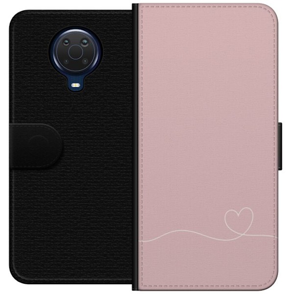 Nokia G20 Plånboksfodral Rosa Hjärna Design