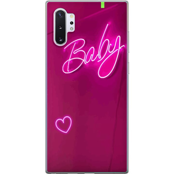 Samsung Galaxy Note10+ Gennemsigtig cover Baby Hjerte