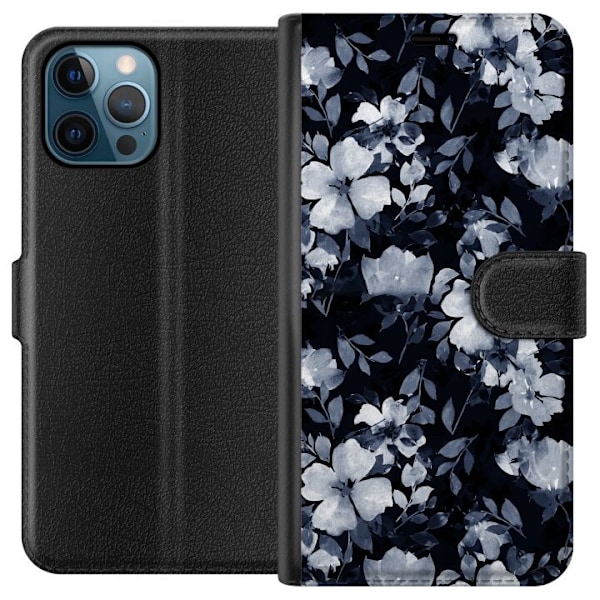 Apple iPhone 12 Pro Tegnebogsetui Blomster