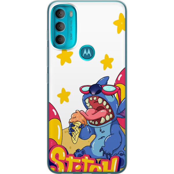 Motorola Moto G71 5G Genomskinligt Skal Stitch Glass