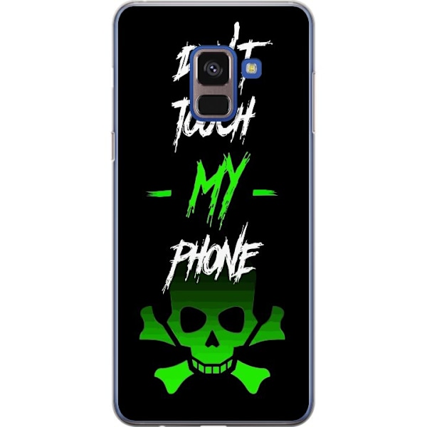 Samsung Galaxy A8 (2018) Genomskinligt Skal Rör ej min telefon
