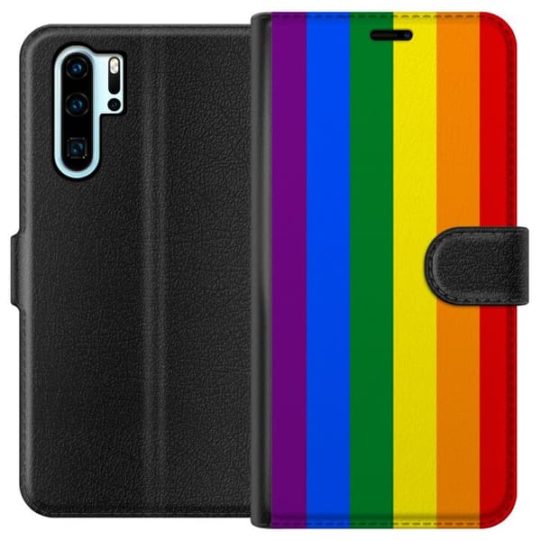 Kompatibel Tegnebogsetui til Huawei P30 Pro Pride Flagga