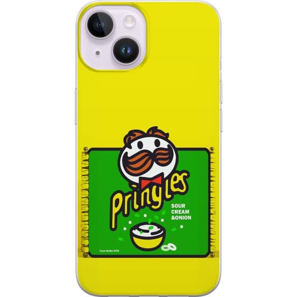 Kompatibelt Mobilskal till Apple iPhone 14 Pringles gul