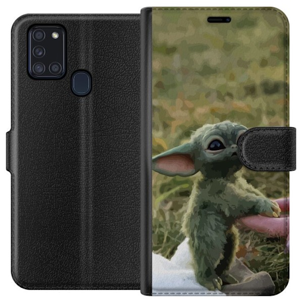 Samsung Galaxy A21s Lompakkokotelo Yoda