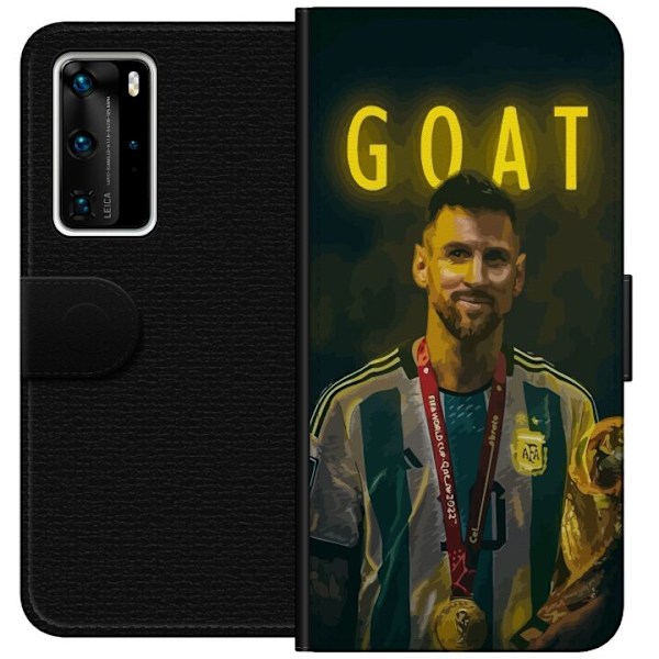 Huawei P40 Pro Tegnebogsetui Ged Messi