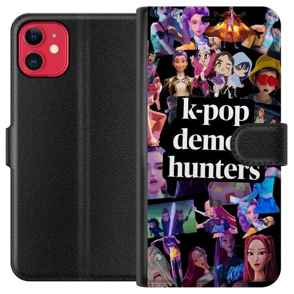 Kompatibel Tegnebogsetui til Apple iPhone 11 KPop Demon Hunters glow edition-samlerobjekt
