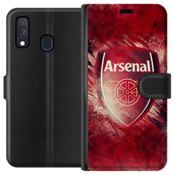 Samsung Galaxy A40 Lompakkokotelo Arsenal Jalkapallo