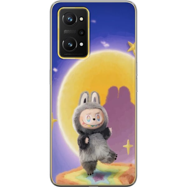 Realme GT Neo 3T Läpinäkyvä kuori Labubu Neon Pop - Neonvä