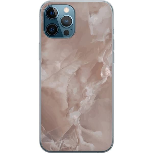 Kompatibel Mobilcover til Apple iPhone 12 Pro Max Marmor Lyserød