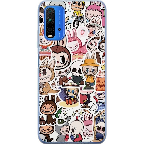 Xiaomi Redmi 9T Läpinäkyvä kuori Labubu All-Stars – POP M
