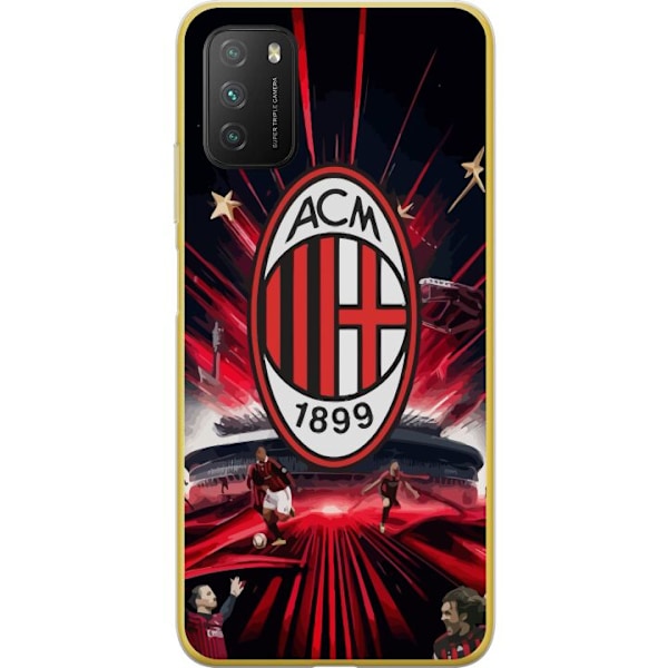 Xiaomi Poco M3  Gennemsigtig cover AC Milan