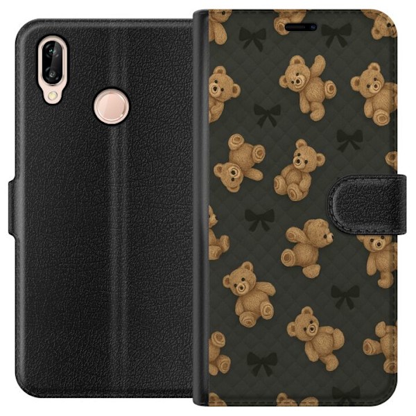 Huawei P20 lite Plånboksfodral Teddy Hugs
