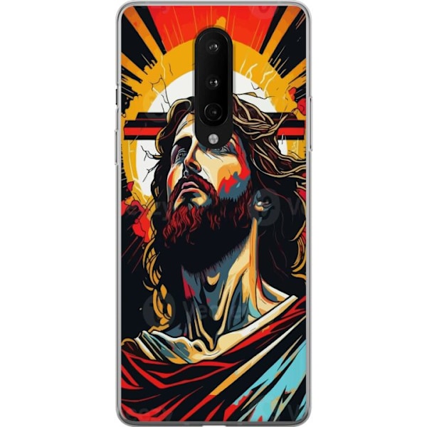 OnePlus 8 Läpinäkyvä kuori Jeesus ja Kortti - uskonnollinen