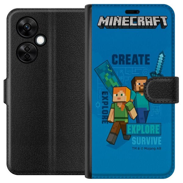OnePlus Nord CE 3 Lite Lompakkokotelo Minecraft Luolastot
