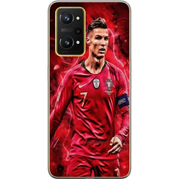 Realme GT Neo 3T Läpinäkyvä kuori Ronaldon Taidot - CR7 Suu
