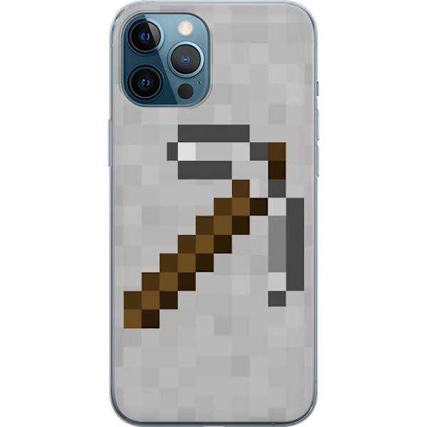 Apple iPhone 12 Pro Max Gennemsigtig cover Minecraft Værktøj