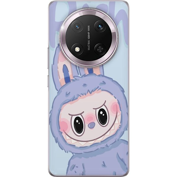 Honor Magic7 Lite Läpinäkyvä kuori Sininen Jänis Labubu