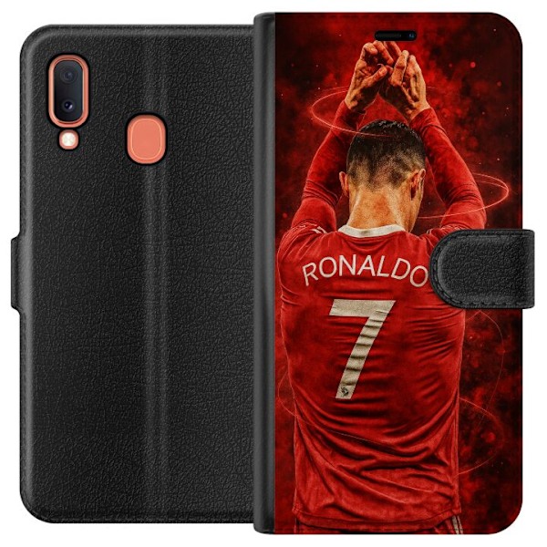Samsung Galaxy A20e Tegnebogsetui Ronaldo