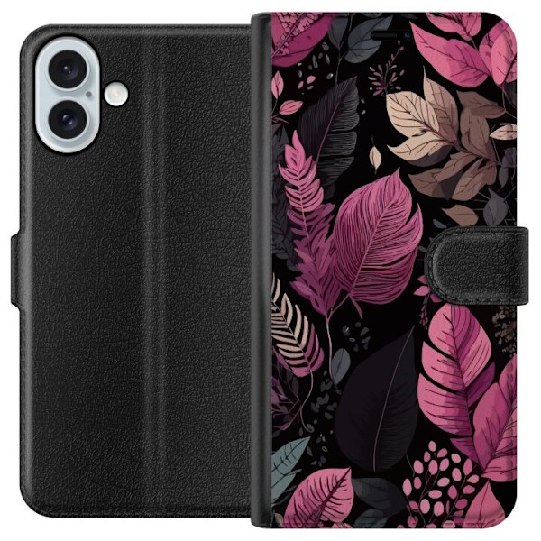 Apple iPhone 16 Plus Tegnebogsetui Blomster