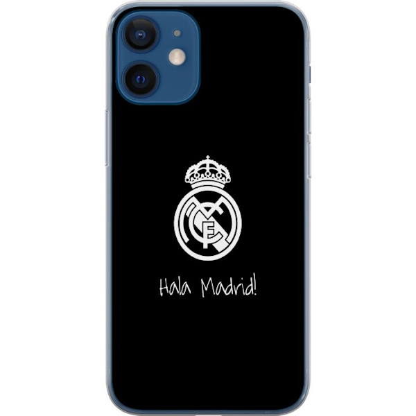 Apple iPhone 12 mini Läpinäkyvä kuori Real Madrid Emblem Jalkapallo Ylpeys Valkoinen Kulta Seuramerkki Mestarit La Liga Fanit Ikoninen Urheilu