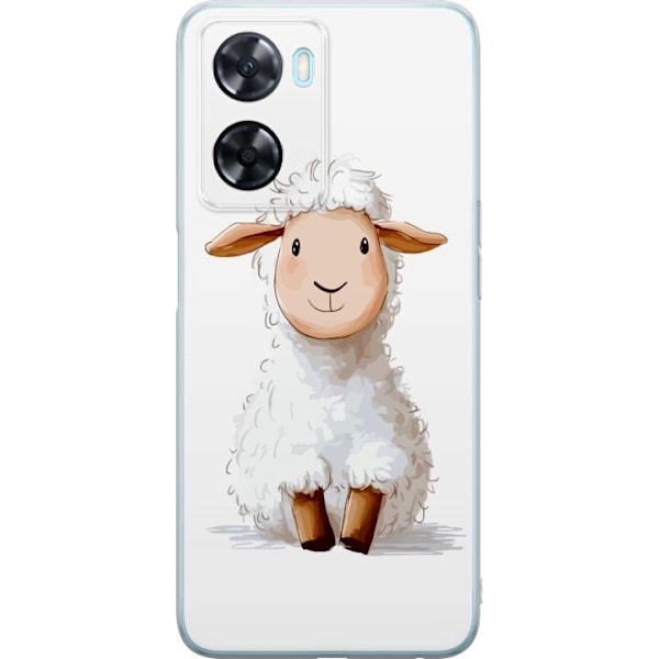 OnePlus Nord N20 SE Läpinäkyvä kuori Suloinen Lammas - lasten ja vauvan tuotteita sarjakuvatyyliin
