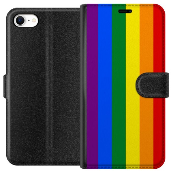 Apple iPhone 6 Lompakkokotelo Pride Flagga