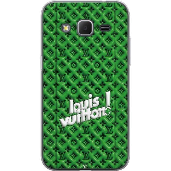 Kompatibelt Mobildeksel til Samsung Galaxy Core Prime Inspirert grønt monogram med logo grønn