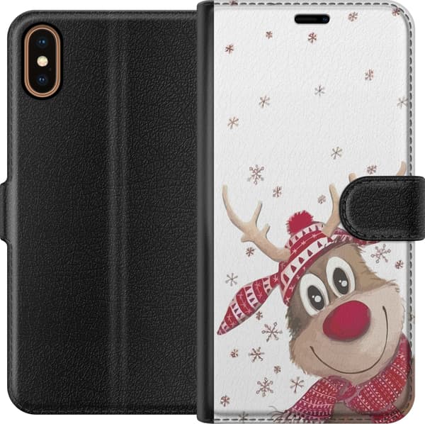 Kompatibel Tegnebogsetui til Apple iPhone XS God Jul