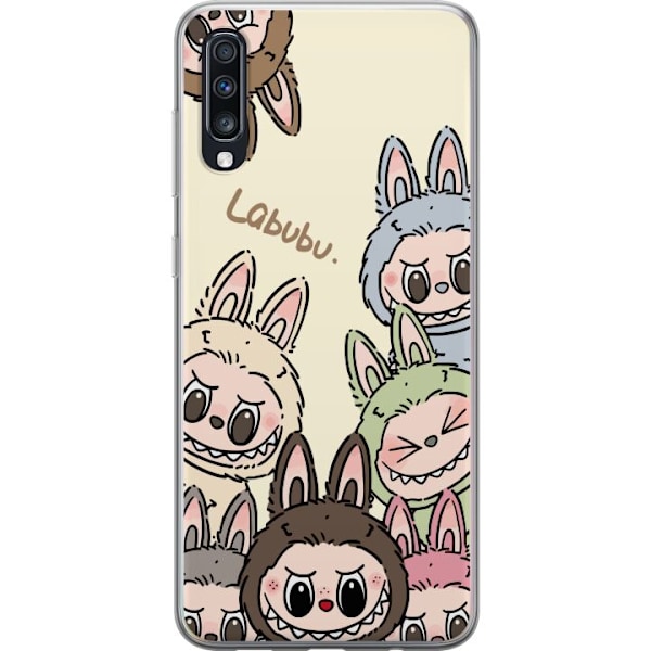 Samsung Galaxy A70 Läpinäkyvä kuori Labubu Pastel Collection