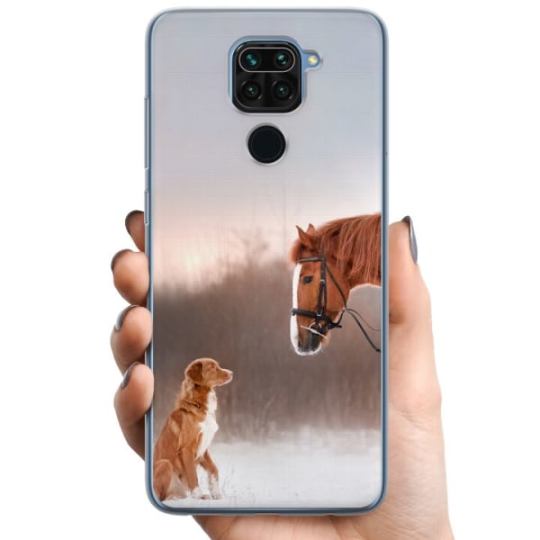 Xiaomi Redmi Note 9 TPU Mobildeksel Hest & Hund