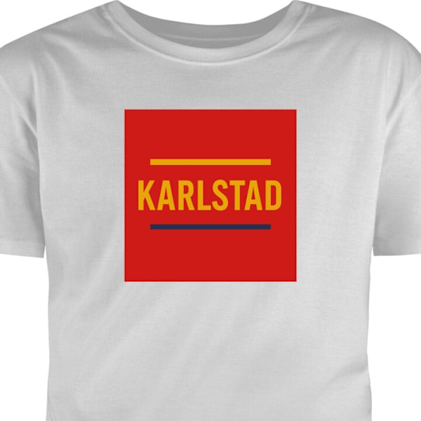 Lasten T-paita | Mukava T-paita Lapsille Karlstad – Hockey harmaa 12-13 Vuotta