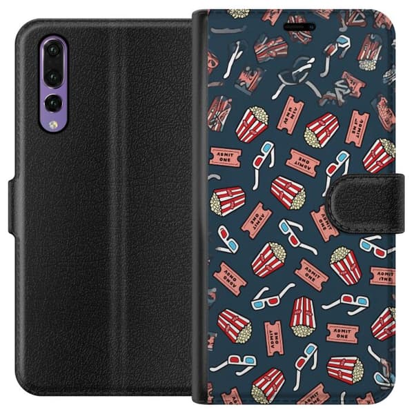 Kompatibel Tegnebogsetui til Huawei P20 Pro Biokväll blå