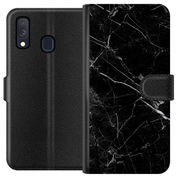 Samsung Galaxy A40 Tegnebogsetui Marmor