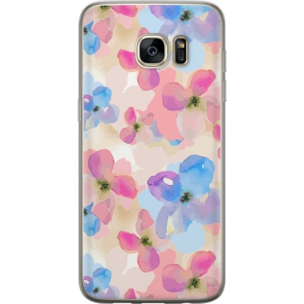 Samsung Galaxy S7 edge Gjennomsiktig deksel Blomsterlykke