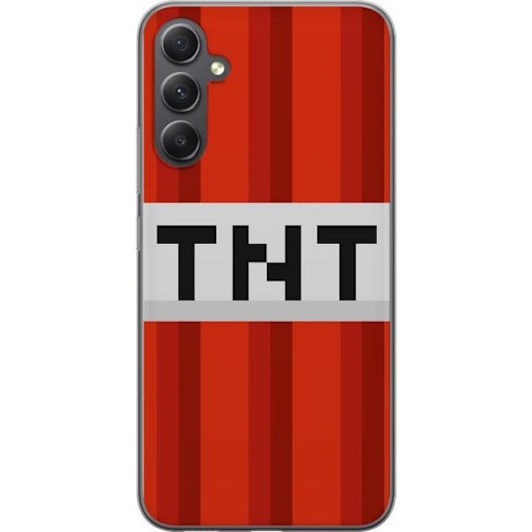 Samsung Galaxy S23 FE Läpinäkyvä kuori Minecraft TNT