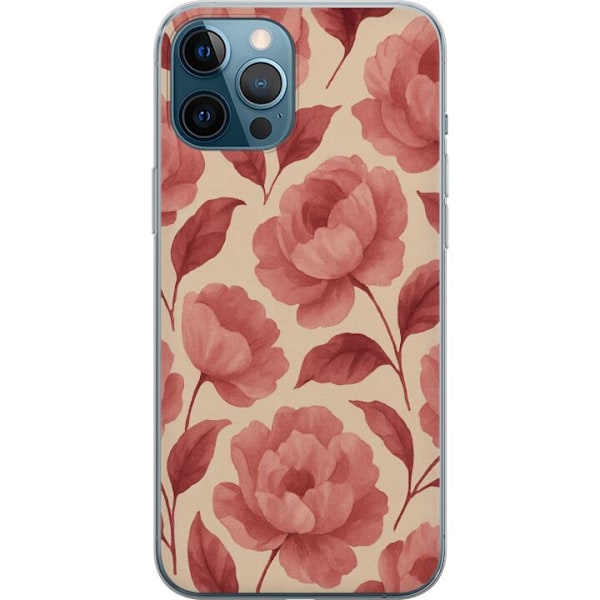 Apple iPhone 12 Pro Max Läpinäkyvä kuori Ruusun Kukinta