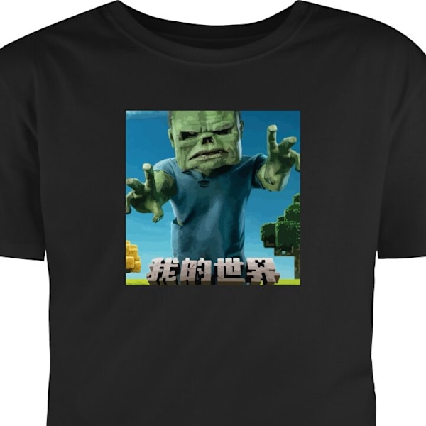 T-shirt för Vuxen | Klassisk Vuxen-T-shirt A Minecraft Movie svart S
