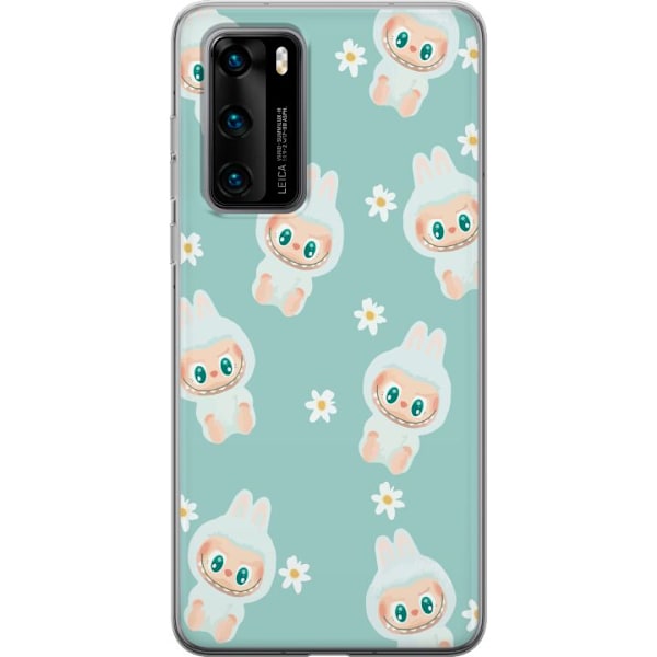 Huawei P40 Läpinäkyvä kuori Labubu Candy Vibes