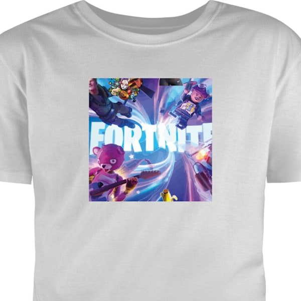 Barn-T-shirt | Bekväm T-shirt för Barn Fortnite grå 1-2 År