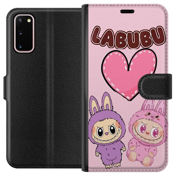 Samsung Galaxy S20 Plånboksfodral Labubu Pink Monster