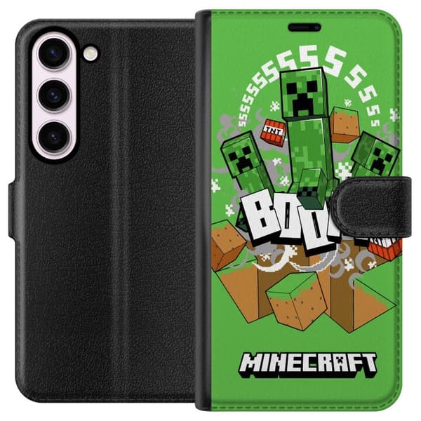 Kompatibelt Plånboksfodral till Samsung Galaxy S23 Minecraft Boom