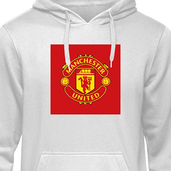 Barn-Hoodie | Mjuk Huvtröja för Barn Manchester United grå 12-13 År